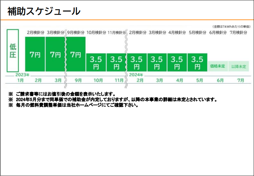 延長】国の「電気・ガス価格激変緩和対策事業」による電気料金のお 